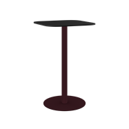 Burgundy Halo Bar Table